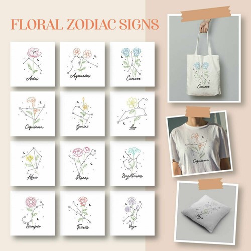 Segni zodiacali floreali - 12,
