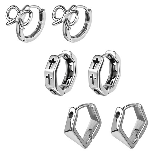 Paio orecchini huggie - 1,