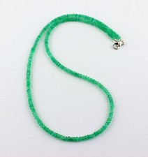 Nobile Smeraldo Catena Preziose Colombia Sfaccettato Verde Collier ca.48 Carato