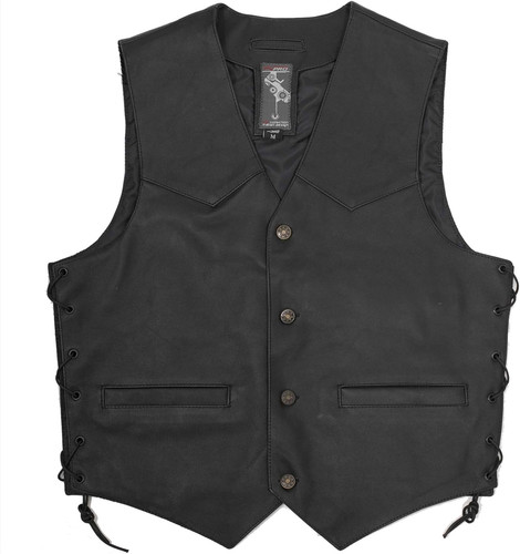 Gilet pelle unisex ideale - in,