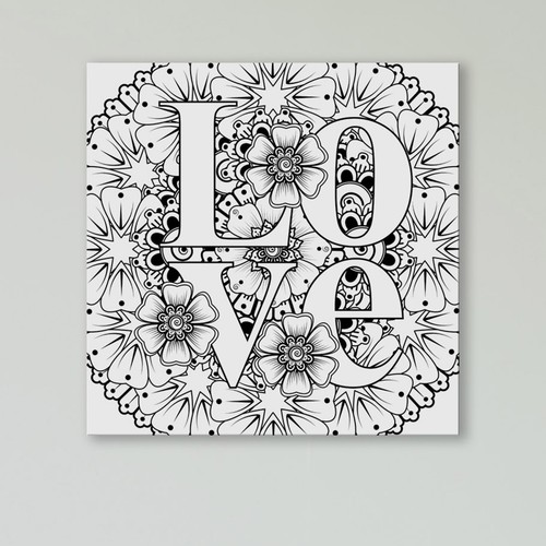 Quadro con scritta - quadro,