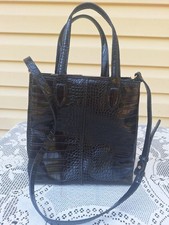 Zara Black Faux embossed