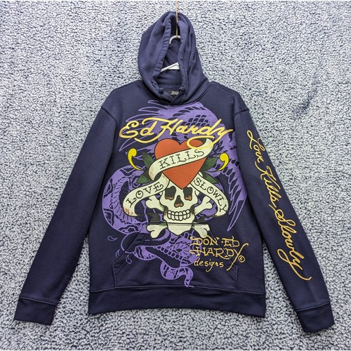 Felpa con cappuccio - ed, hardy