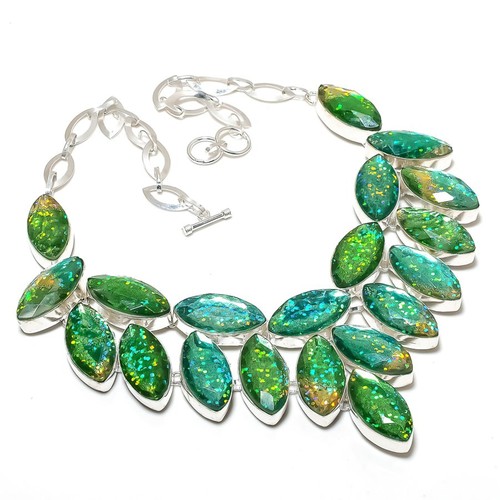 Collana con pietre - , preziose