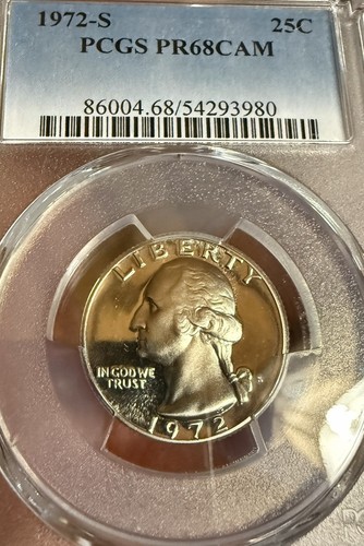 1972 washington quarter - 1972-s, pcgs