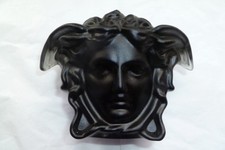 Versace Rosenthal fermacarte in vetro nero NUOVO IMBALLATO 1° qualità autentico