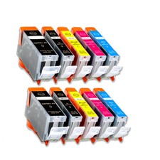10 Pack New Ink Set fits Canon
