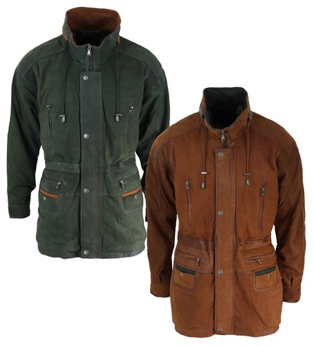 Parka uomo scamosciato vera