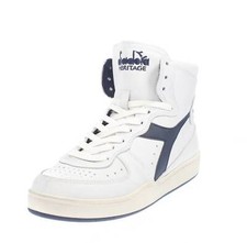 Diadora Heritage Mi Basket Used - Sneakers Alte In Pelle Bianco - Taglia 45 [10.