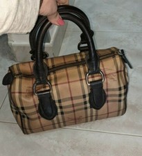 Borsa Burberry in Vera Pelle Bauletto Burberrys Handbag Bourse