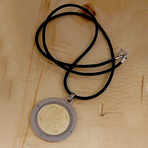 Collana uomo con ciondolo - ciondolo, rosa