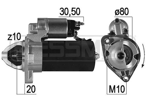 Motorino avviamento senso - di,