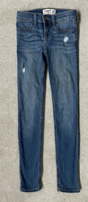 Jeans Abercrombie bambino ragazza 9/10 super skinny effetto invecchiato