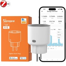 SONOFF ZIGBEE PLUG Presa Smart 16A Misurazione Energia Google Home Alexa Timer