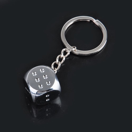 Cute metal silver - silver, dice