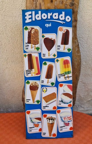 Insegna tabella gelati - insegna,
