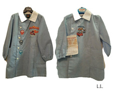 GREMBIULE ASILO BAMBINO,SCUOLA MATERNA QUADRETTI AZZURRI DISNEY E AMBROSINO