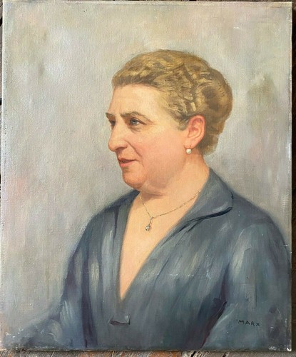 Dipinto olio marx - a,