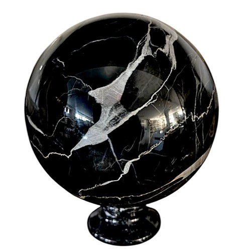 Sfera marmo nero con - sfera,