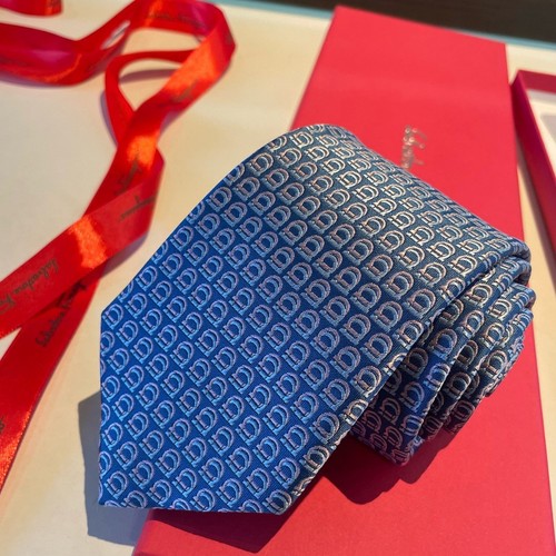 Cravatta uomo blu - , ferragamo