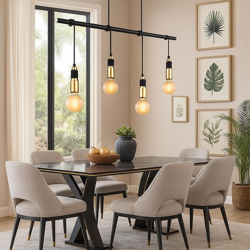 Lampadario pranzo nero - da,