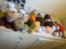 Gomitoli di lana e cotone