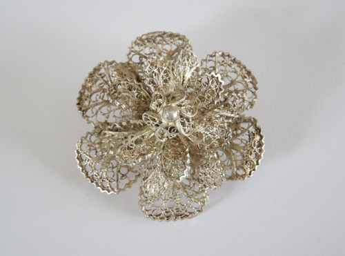 Spilla argento testato - spilla, in