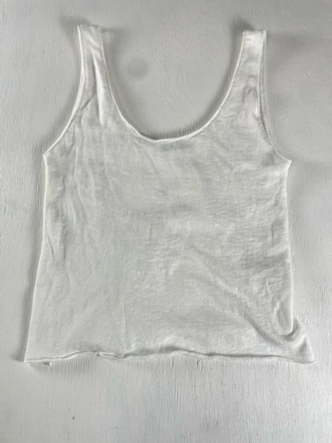 Canotta zara bianca maglia - canotta,
