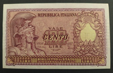 100 LIRE 31/12/1951 FDS ITALIA ELMATA REPUBBLICA ITALIANA DI CRISTINA SER 054010