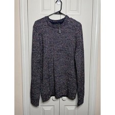 NEW ASOS Multicoloured Tinsel Fisherman Rib Jumper Sweater Mens Size Medium