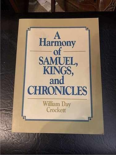 Harmony samuel kings - a,