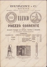 1887 DURONI Optica Milano