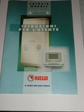 MANUALE ISTRUZIONI CALDAIA RIELLO EXTERNA SALVAPAZIO 24 E 28 KIS METANO E GPL