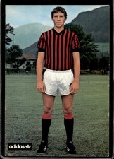 Cartolina Baresi Franco Milan sponsor Adidas