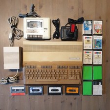 Commodore C128 + Alim + Registratore + Cover + 14 Cassette - Test Ok - C2
