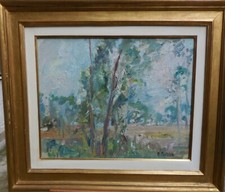 QUADRO olio su tela Pianura