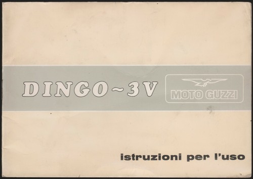 Moto guzzi dingo libretto - dingo,