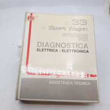 Manuale officina Alfa Romeo Alfa 33 e Sport Wagon diagnosi elettrica elettronica