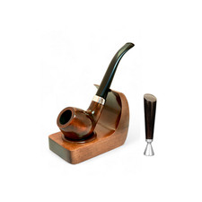 Tabacco da fumo in legno MINI piccola pipa fatta a mano con supporto e manomissione