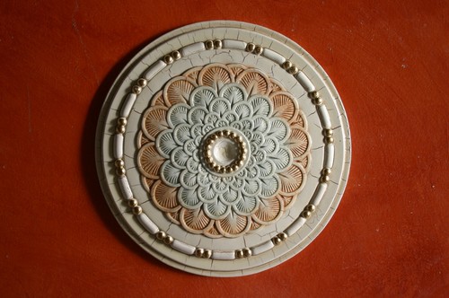 Rosoni gesso decorato per - in,