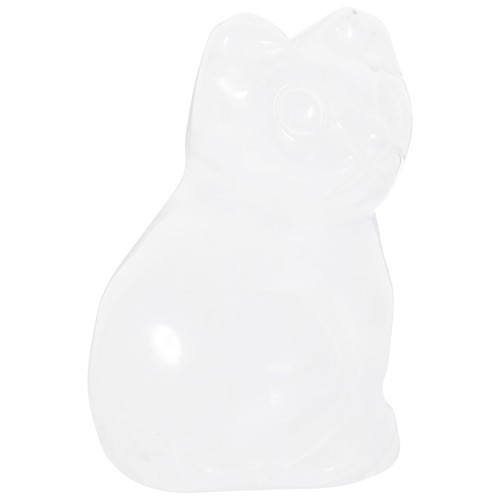 Cartoon crystal kitten statue - crystal,