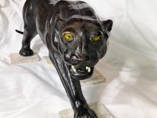 Statua pantera in legno