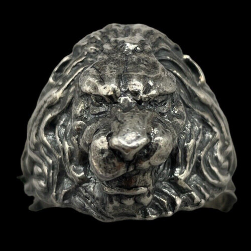 Anello uomo testa leone - anello,