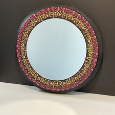 Specchio mandala oro magenta 9