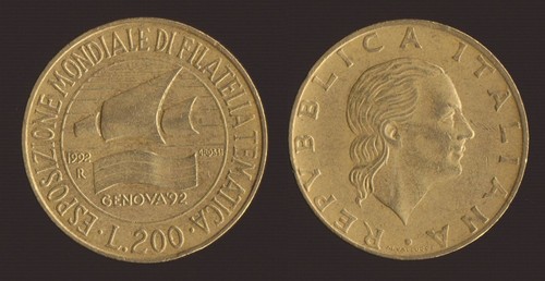 200 lire 1992 expo filatelia - 1992,