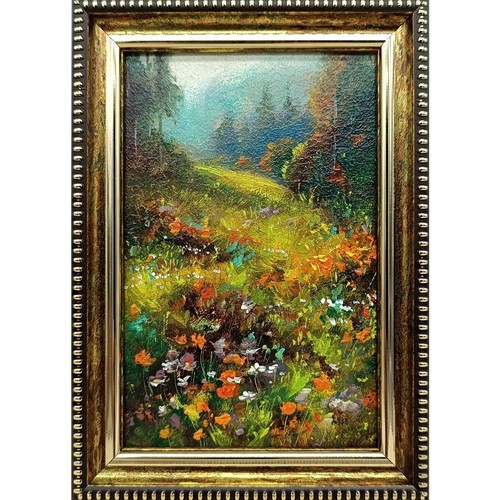 Dipinto olio natura estiva