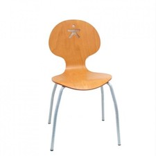 Sedia legno con seduta - sedia, tonda