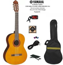 YAMAHA CX40 CHITARRA CLASSICA AMPLIFICATA + BORSA ACCORDATORE POGGIAPIEDE CORDE