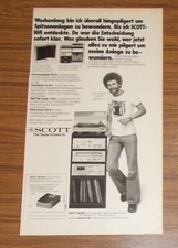 Rara Pubblicità Vintage SCOTT PS 67 Giradischi HiFi A 457 Amplificatore 1978