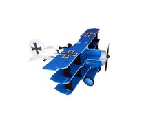 Crack Fokker blu bianco EPP 890mm Shock-Flyer Shocky Indoor RC Factory